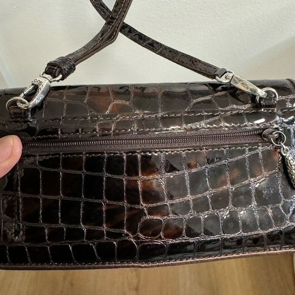 Brighton chocolate Patent Leather Wallet - Picture 2 of 15